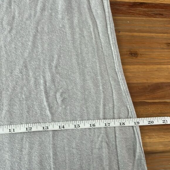 NWT Outerknown Neptune Tee Dress Short Sleeves Tshirt Dress L Gray - Picture 9 of 11